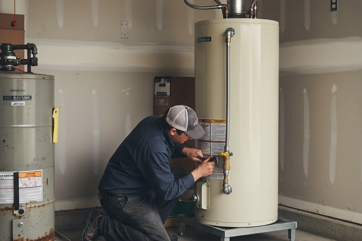 Water heater and shutoff valve replacement in Rensselaer